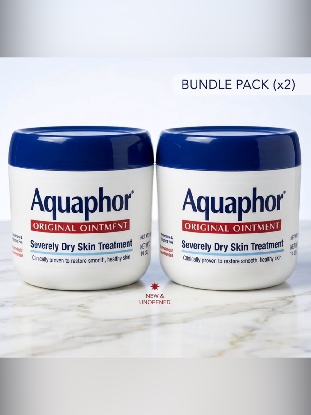 Aquaphor Original Ointment Severely Dry Skin Treatment 2 Pack 14oz each